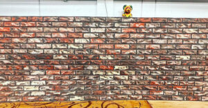Distressed Brick - finished painting