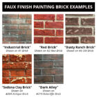 Faux Painting Examples: Brick